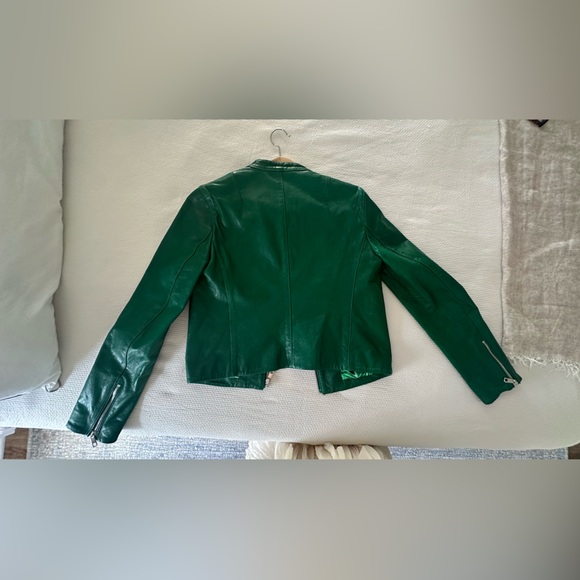 Autentic Dolce Gabbana Green Leather Jacket - Picture 6 of 8